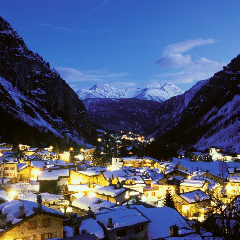 Courmayeur di notte - Valle d'Aosta